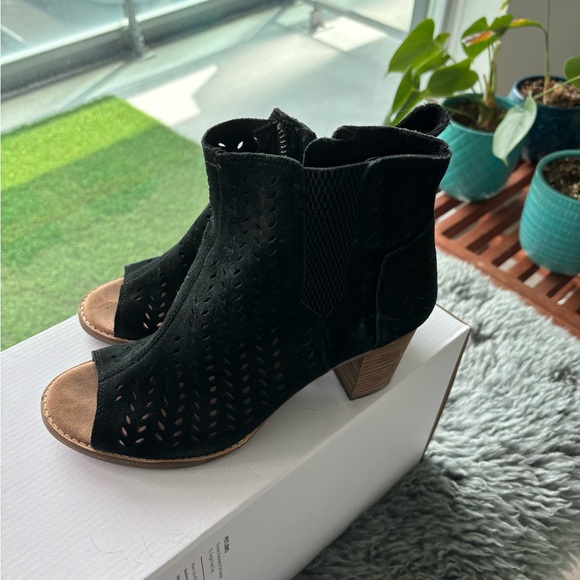 Tom zipper ankle sandal black leather upper - Picture 4 of 5